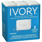 Procter and Gamble Ivory Original Bar Soap 3 pack front view