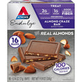 Atkins Endulge Almond Craze Bar 16 Count box front view for keto snacking.