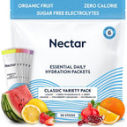 Nectar hydration packets electrolyte powder front view 30 sticks box