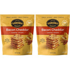 Sonoma Creamery Bacon Cheddar Cheese Crisps 10 ounce front view keto snack.