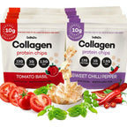 GoBeDo Collagen Protein Chips front packaging variety pack.