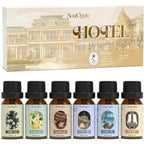 SoulOrigin Hotel Fragrance Oils Set front view of six bottle collection