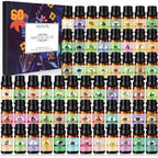 SACATR Essential Oil Set front view showing sixty colorful bottles