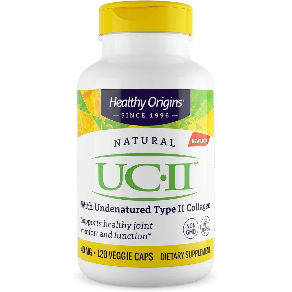 Healthy Origins UC-II Undenatured Type II Collagen front bottle view