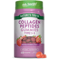 Nature's Truth Collagen Peptide Gummies for Women front view bottle showing strawberry flavor beauty supplement.