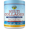 Terranics Multi Collagen Peptides Powder front view of the 16 ounce jar showing premium unflavored formula.