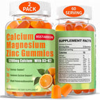 Bsstabbon Calcium Magnesium Zinc Gummies front view