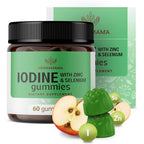 Herbamama Iodine Gummies front bottle view for thyroid health