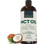Viva Naturals Organic Medium Chain Triglyceride Oil 32 fluid ounce bottle front view