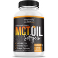 Intentionally Bare Organic MCT Oil Capsules front view bottle for keto diet energy.
