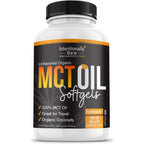 Intentionally Bare Organic MCT Oil Capsules front view bottle for keto diet energy.