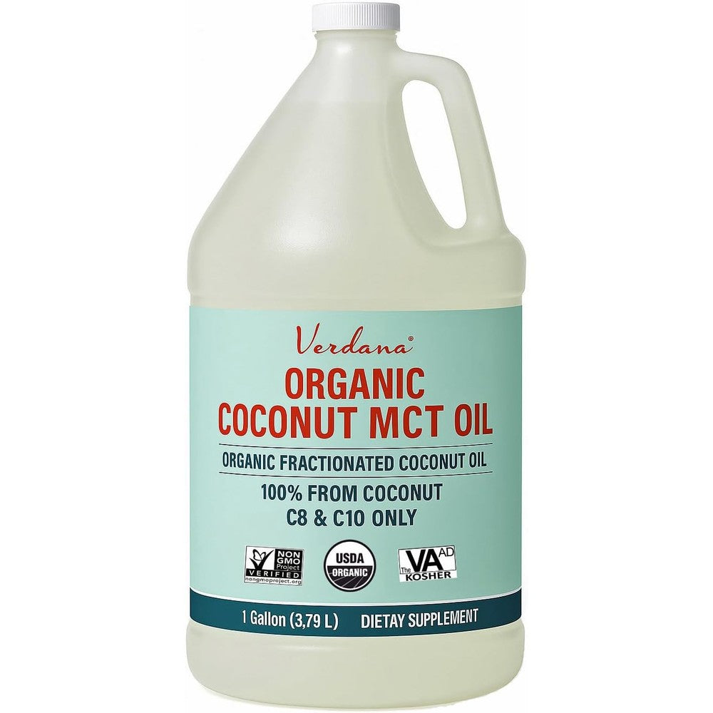 Verdana Organic Coconut MCT Oil 1 Gallon front view