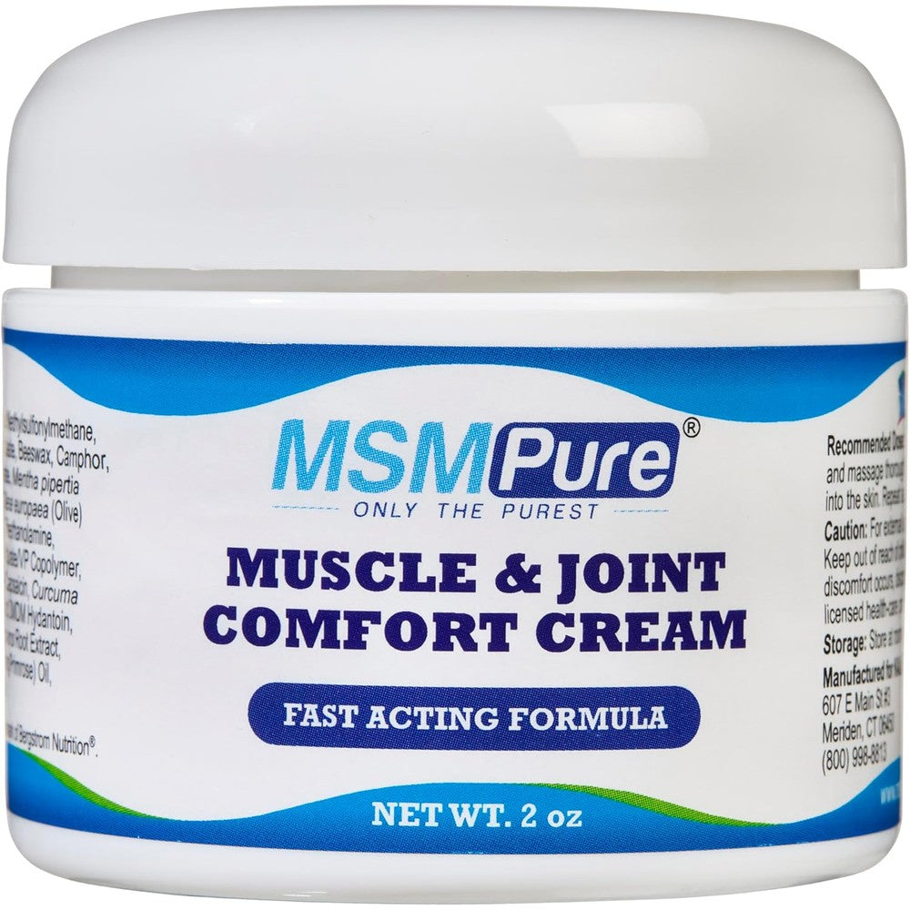 Kala Health MSMPure Maximum Strength MSM Cream front view packaging for joint pain relief