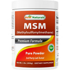 Best Naturals Pure MSM Powder front view packaging container