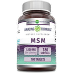 Amazing Nutrition MSM 1500 mg joint health supplement front bottle view