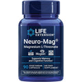Life Extension Neuro-Mag Magnesium L-Threonate front view bottle of brain health supplement.