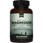 Natural Rhythm Triple Calm Magnesium 120 capsules front view bottle for sleep support