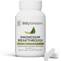 BiOptimizers Magnesium Breakthrough 500mg 60 capsules front view bottle