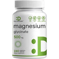 Deal Supplement Magnesium Glycinate 500mg bottle front view showing 240 vegetarian capsules text.