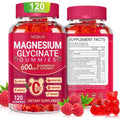 Cytona Sugar Free Magnesium Glycinate 600mg bottle front view showing 120 raspberry flavored chewable gummies