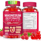 Cytona Sugar Free Magnesium Glycinate 600mg bottle front view showing 120 raspberry flavored chewable gummies