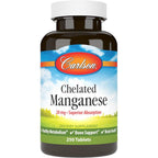 Carlson Chelated Manganese 20 mg 250 Tablets front view