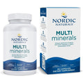 Nordic Naturals Multi Minerals ninety capsules front bottle packaging view showcasing pure essential mineral supplement