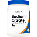 Nutricost Sodium Citrate Powder front view premium food grade cheese emulsifier