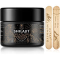 Altay Mummiyo pure Siberian shilajit resin front view showcasing fifty grams amber jar packaging