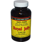 YS Eco Bee Farms Royal Jelly 2000mg 75 capsules front view bottle dietary supplement