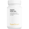 Supersmart Organic Royal Jelly 300mg bottle front view for immune health