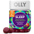 OLLY Muscle Recovery Sleep 40 Gummies front bottle view for nighttime rest.