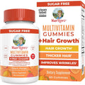 MaryRuth's Multivitamin Hair Growth Gummies front view bottle for thicker hair