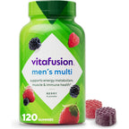Vitafusion Men's Multivitamin 120 Gummies front bottle view for daily immune health support