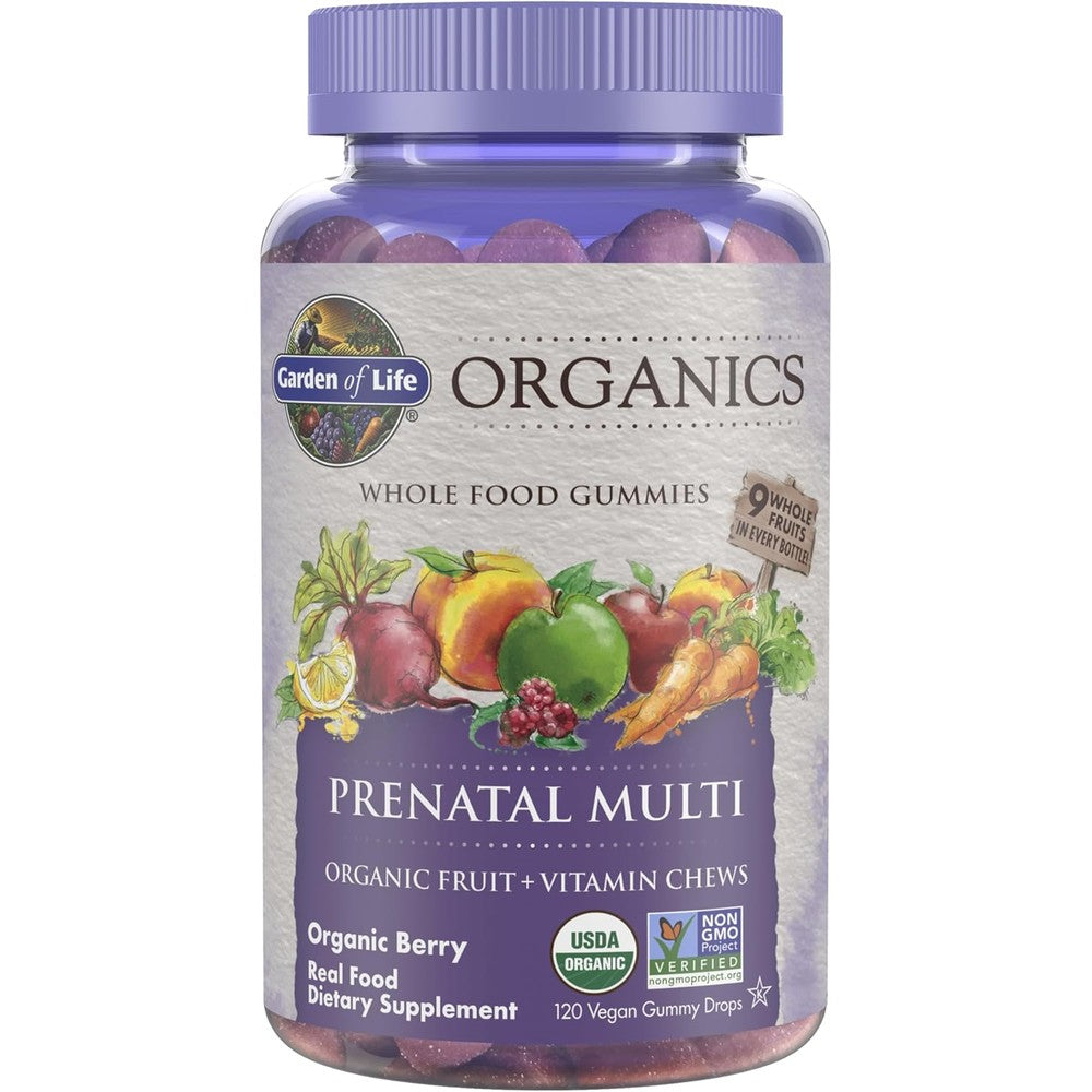 Garden of Life Organics Prenatal Berry Gummies front view
