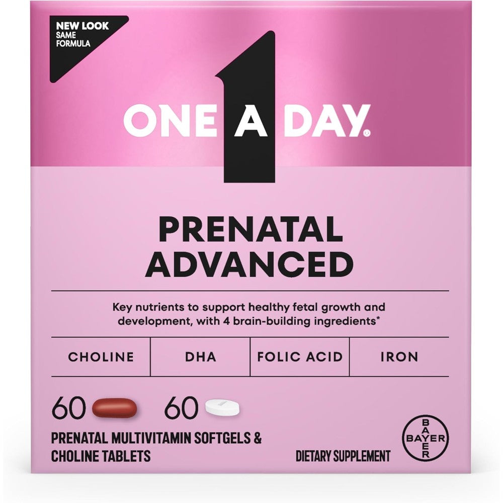 One A Day Women's Prenatal Advanced front view packaging.