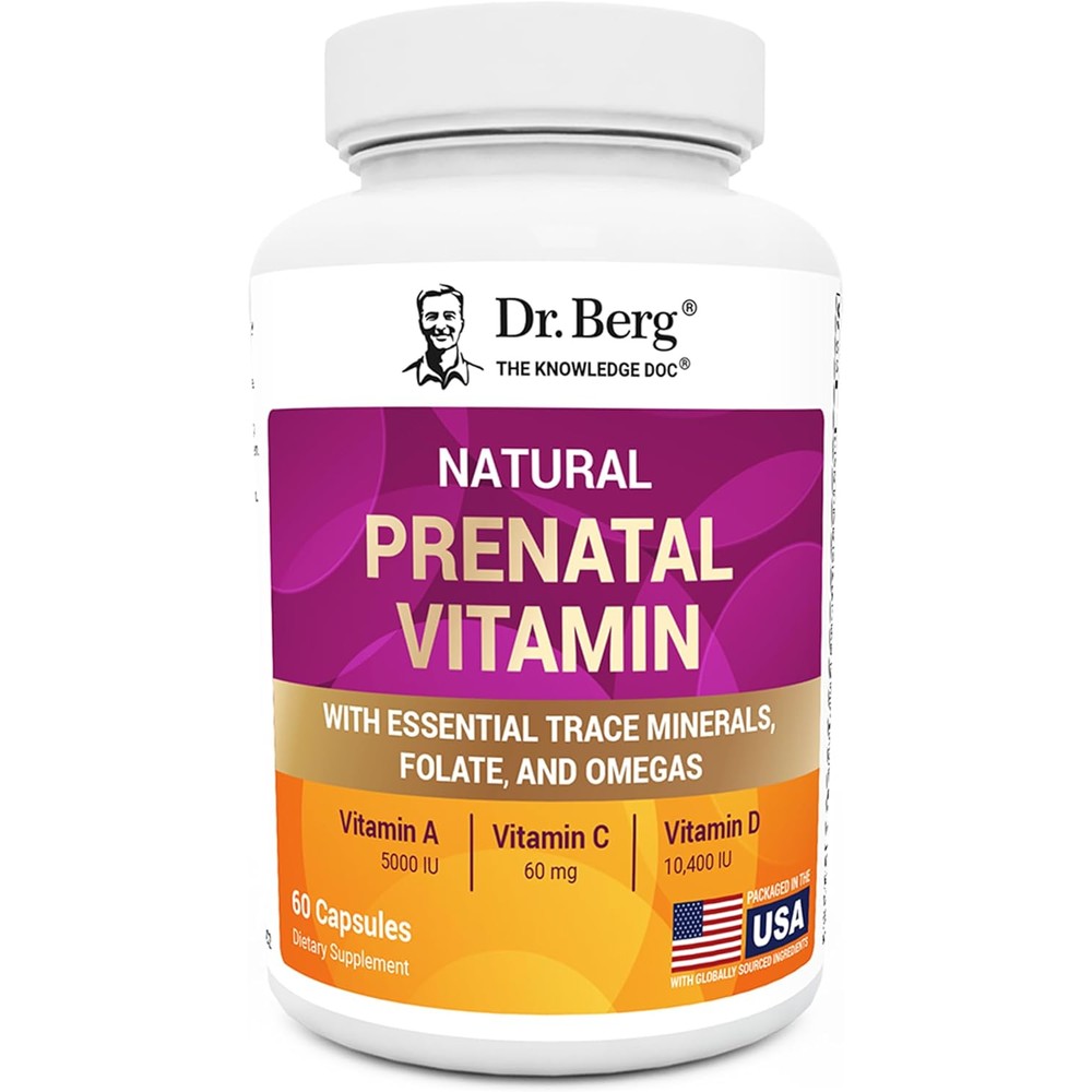 Dr. Berg Natural Prenatal Vitamins front view bottle