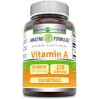 Amazing Nutrition Vitamin A 10000 IU front bottle view