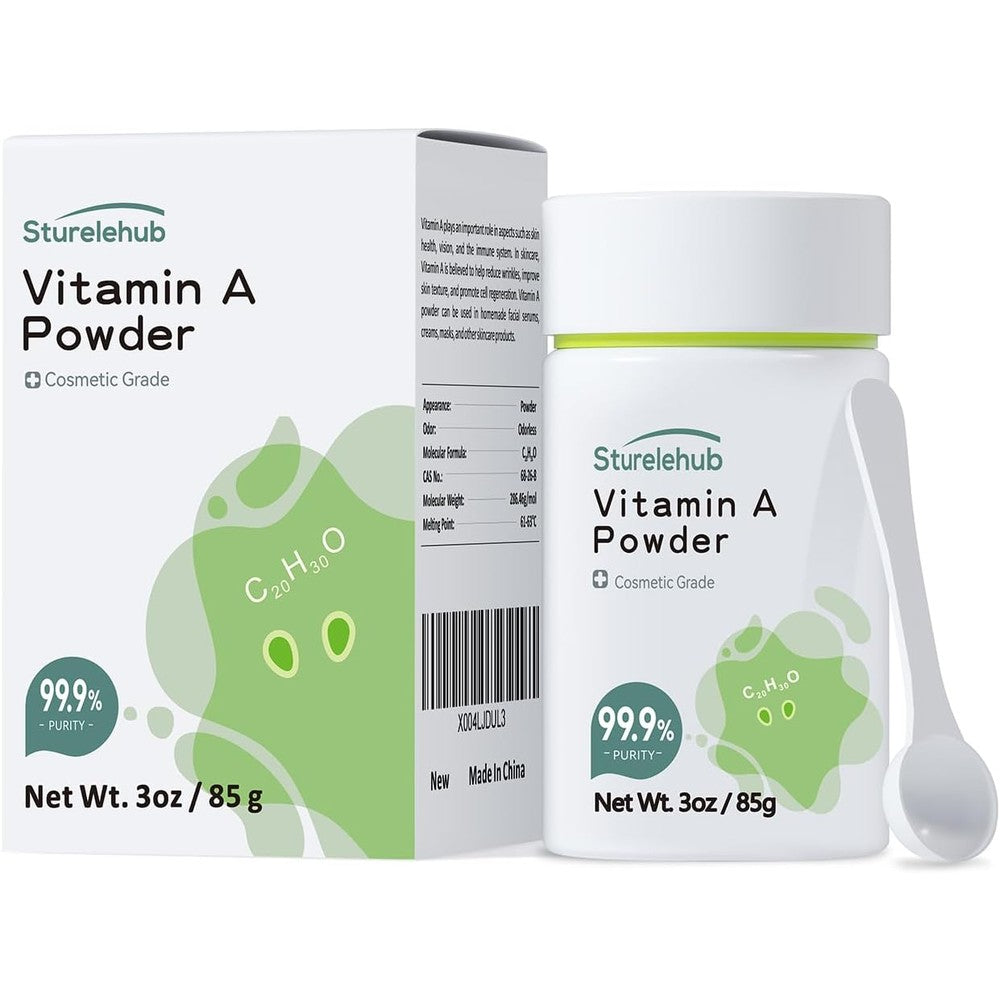 Sturelehub Vitamin A Palmitate Powder 99.9 Percent Purity container front view
