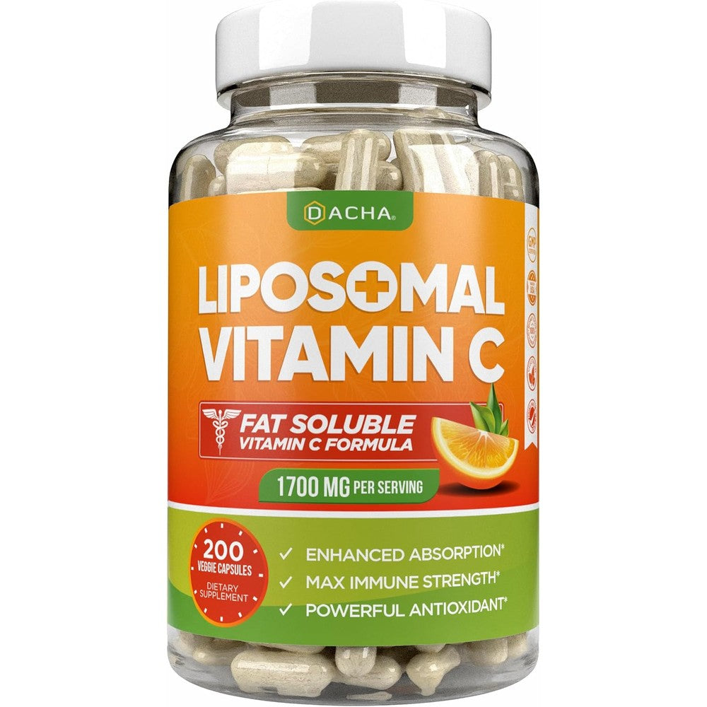 Dacha Natural Liposomal Vitamin C 1700 Milligrams front view bottle for immune system support
