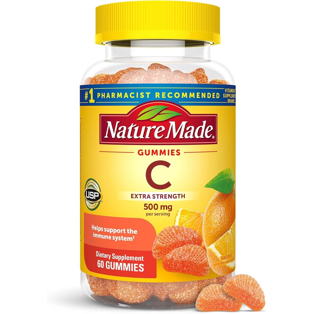 Nature Made Extra Strength Vitamin C Gummies front view bottle