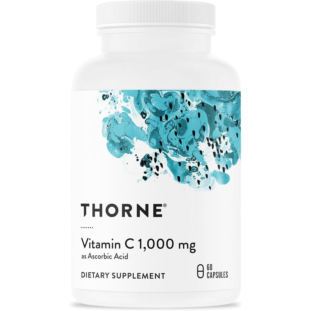 Thorne Vitamin C 1000 Milligrams bottle front view authentic immune supplement