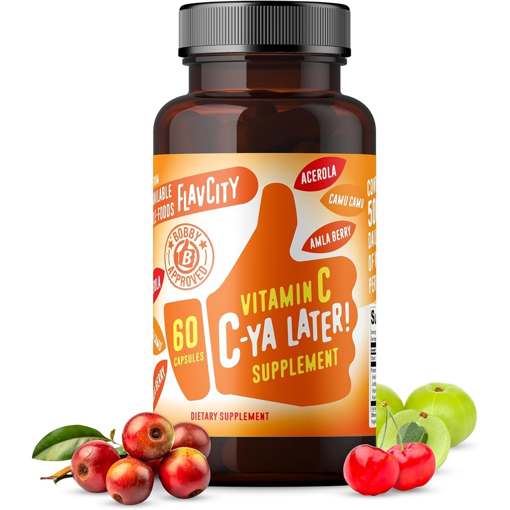 Shop FlavCity C Ya Later Vitamin C immunity support bottle front view