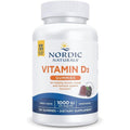 Nordic Naturals Vitamin D3 Gummies Wild Berry 120 Count front view bottle showing premium vegetarian cholecalciferol supplement