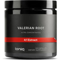 Toniiq Ultra High Strength Valerian Root supplement bottle front view showcasing product purity credentials