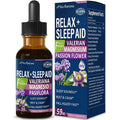 Nurbetoxa Valerian Root Sleep Aid Drops bottle front view premium imported sleep supplement.