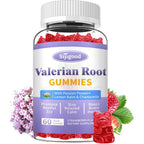Sijigood Organic Valerian Root Gummies bottle front view for natural sleep support