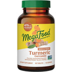 MegaFood Whole Body Turmeric Curcumin 90 Tablets front bottle view showing premium herbal supplement packaging.