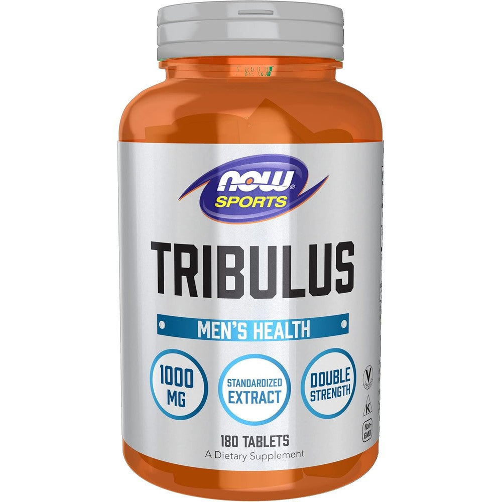 NOW Foods Sports Nutrition Tribulus 1000mg 90 Tablets front bottle view