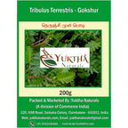 Yuktha Naturals Tribulus Terrestris Gokhru powder front view packaging